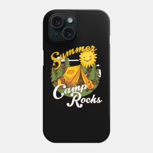 Cute Summer Camp Rocks Camping Fun Campers Phone Case