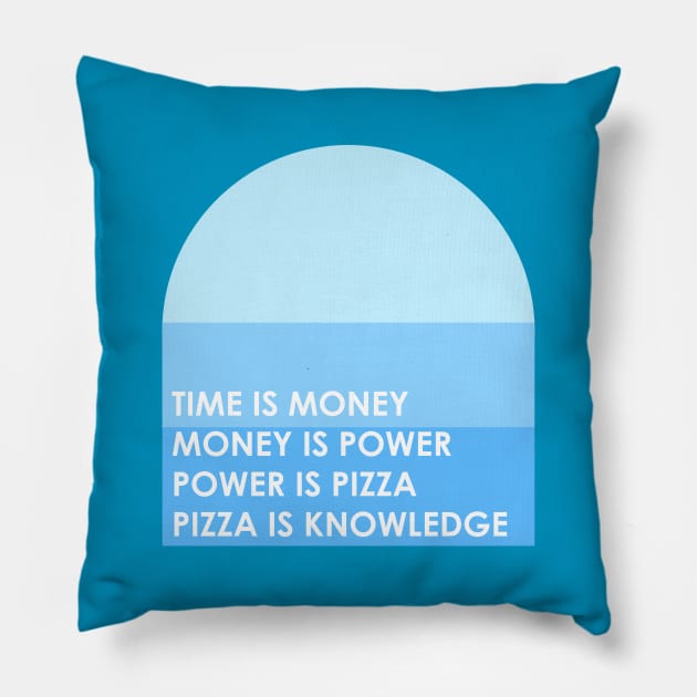 April Ludgate Parks and Rec Power is Pizza Quote Pillow by TV Tees Co