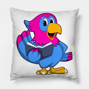 Parrot with Book Pillow