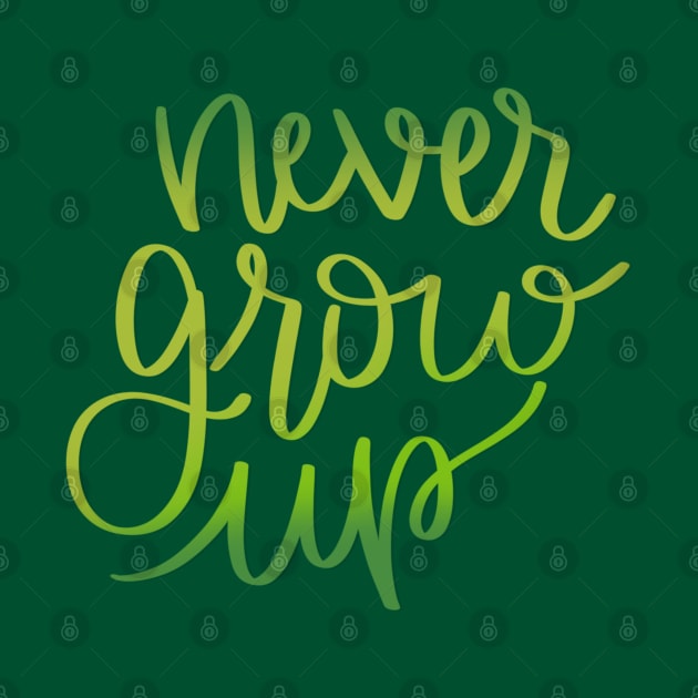 Never Grow Up Peter Pan Inspired by janiejanedesign