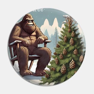 Bigfoot Christmas Pin