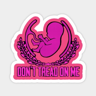 Gadsden Flag Baby Hot Pink Magnet