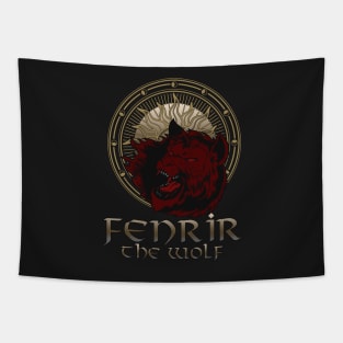 Fenrir the Wolf-A Viking Saga- Norse Mythology Tapestry