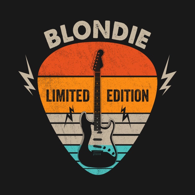 Vintage Blondie Name Guitar Pick Limited Edition Birthday by Monster Mask