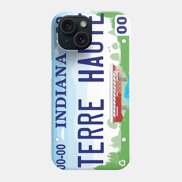 Terre Haute License Plate Phone Case by zsonn