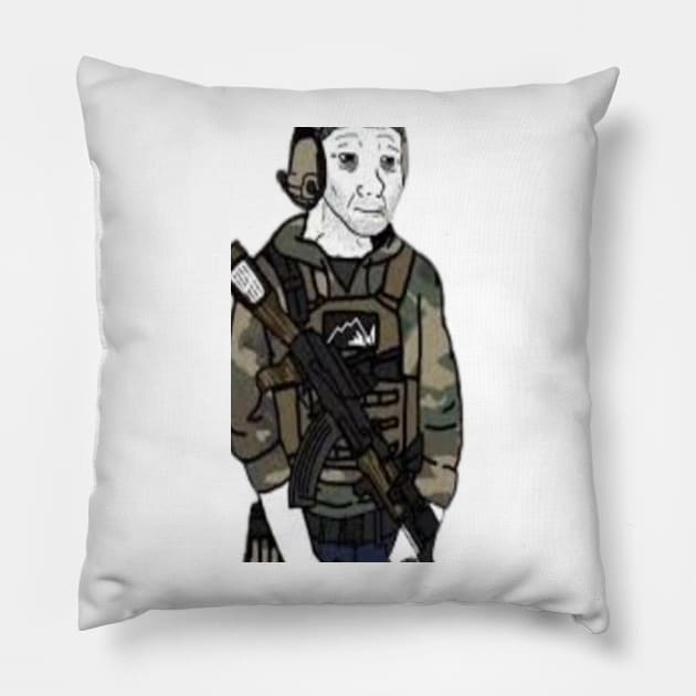 task force doomer Beslan FSB Doomer Pillow by Jaslyn Ferry