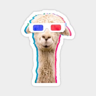 3D awesome llama Magnet