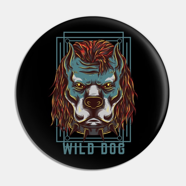 Wild dog Pin by Magination