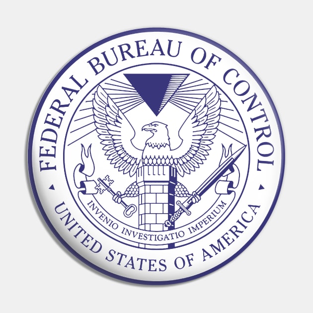 Federal Bureau of Control Blue Pin by Manoss