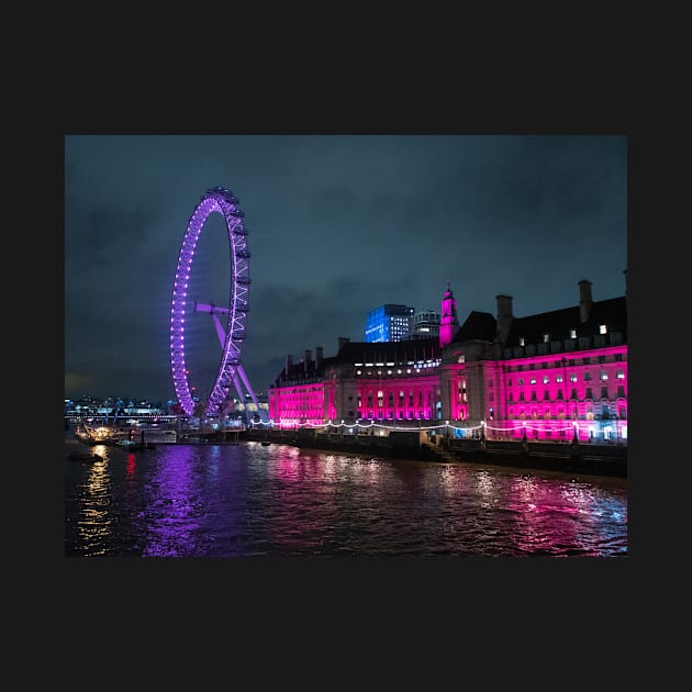 London Eye Ferris Wheel in Blue colour by fantastic-designs