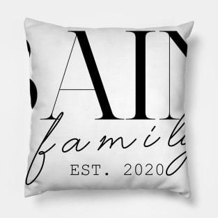 Bain Family EST. 2020, Surname, Bain Pillow