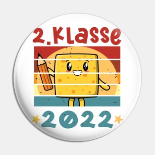 2. Klasse 2022 Kawaii Anime Schulbeginn T shirt Pin