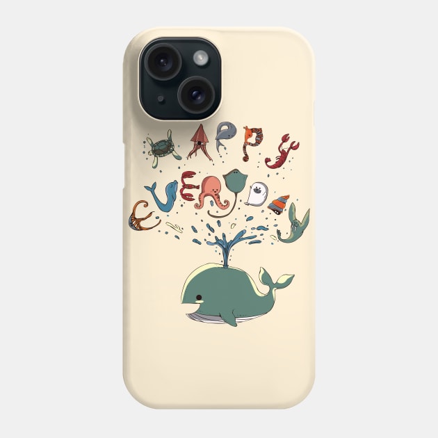 Happy Everyday Phone Case by huebucket