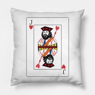 Jack Of Hearts Playing Card Pillow