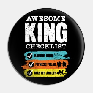 Awesome king checklist Pin