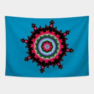 Circular fractal star Tapestry