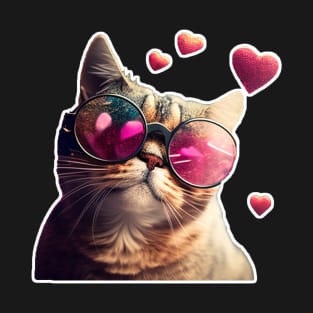 Cats and Hearts: A Valentine's Day Celebration T-Shirt