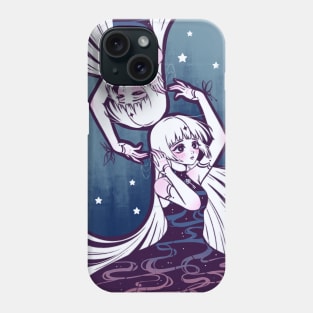 Butterfly, Connection, Anime, Girls, Digital Painting Phone Case