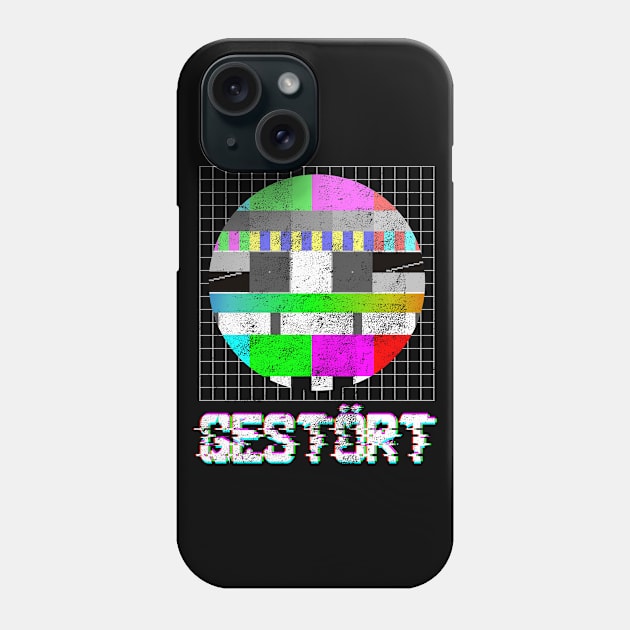 Disturbed Test pattern TV Retro Television Phone Case by The Agile Store