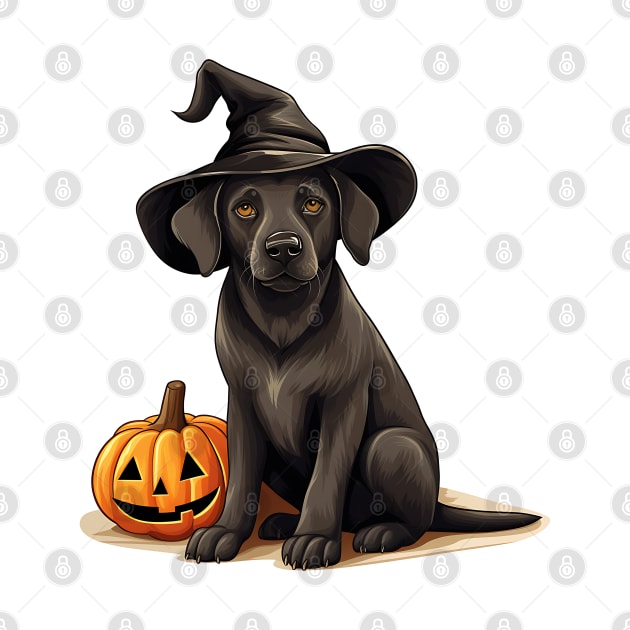 Halloween Labrador Retriever Dog #1 by Chromatic Fusion Studio