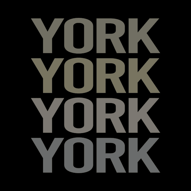 Gray Text Art York by flaskoverhand