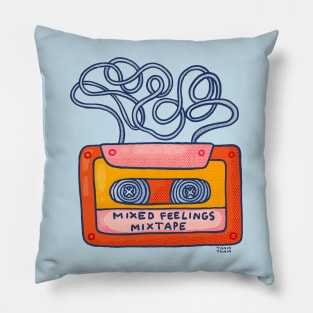 Mixed Feelings Mixtape Pillow