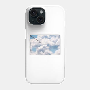 Biplane Flying into the Clouds Phone Case