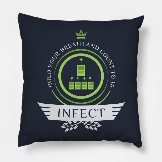 Magic the Gathering - Infect Life Pillow by epicupgrades