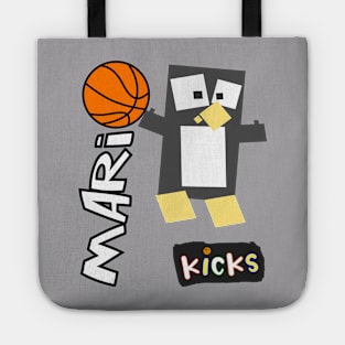 Mario The Ballin' Baby Penguin (Black KICKS Sticker) Tote