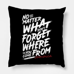 Where You Come From Jamaica Pillow