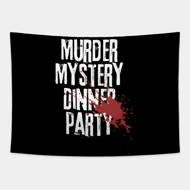 Murder Mystery Dinner Party Tapestry by TriHarder12