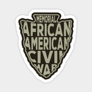 African American Civil War Memorial name arrowhead Magnet