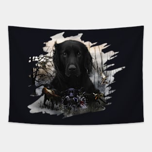 Black Golden Retriever Tapestry