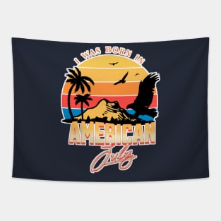 Was Born in American, July Retro Tapestry