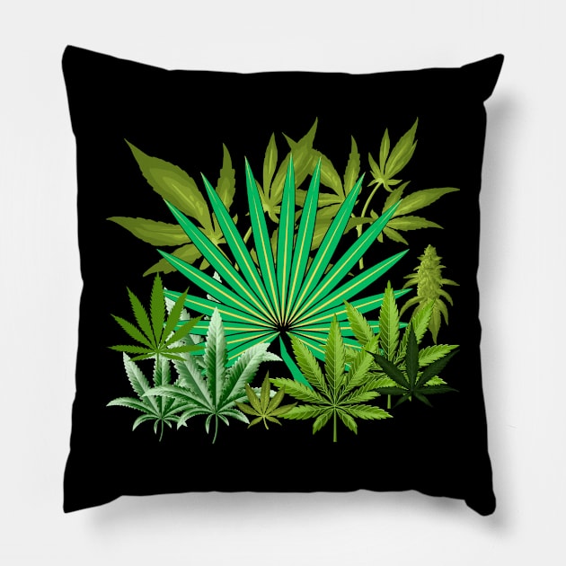 420 FLOWER LEAF DESIGN Pillow by The C.O.B. Store