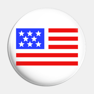 Abstract American Flag Pin