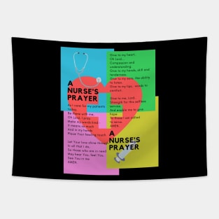 A Nurse's Prayer Tshirt Tapestry