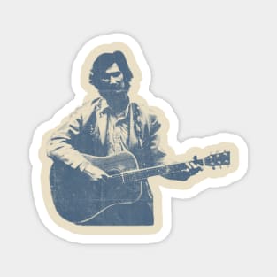 Townes Van Zandt - Blue Vintage Magnet