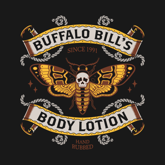 Buffalo Bill's Body Lotion - Horror Movie - Distressed Vintage Tattoo by Nemons