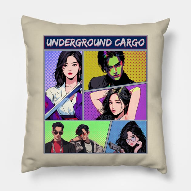 Underground Cargo Comic Manhwa Manga Pillow by Underground Cargo