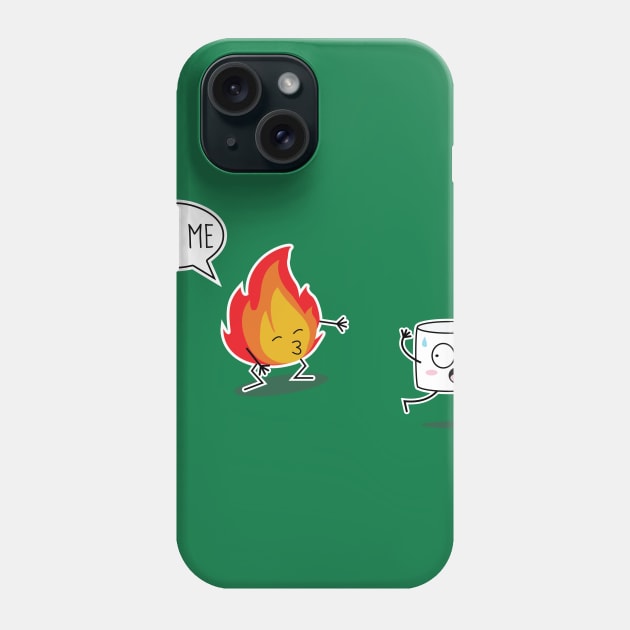 Marshmallow and Fire Phone Case by Ciwa