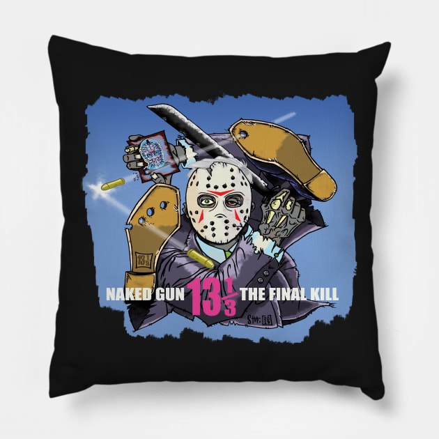 Jason Naked Gun 13 1/3 Pillow by Ibentmywookiee