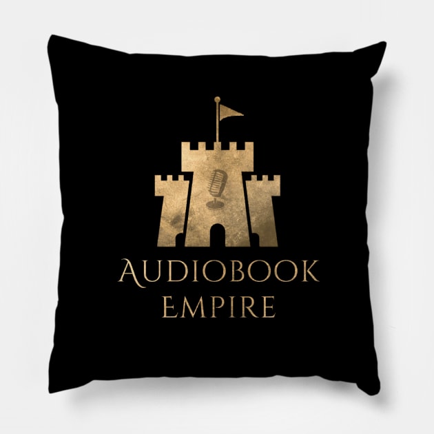 Audiobook Empire Black Logo Pillow by Audiobook Empire