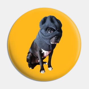 Dog in a Ski Mask Pin