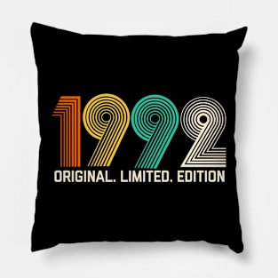 Vintage 1992 Birthday Retro 1992 For Men Women born in 1992 Pillow