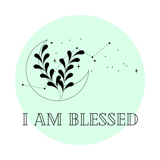 Affirmation Collection - I Am Blessed (Green) by Tanglewood Creations