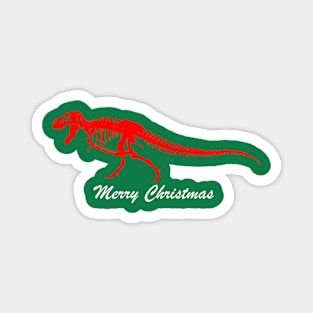 Merry Christmas: T-Rex 2 Magnet