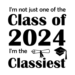 Lispe Not Just One of the Class of 2024 T-Shirt