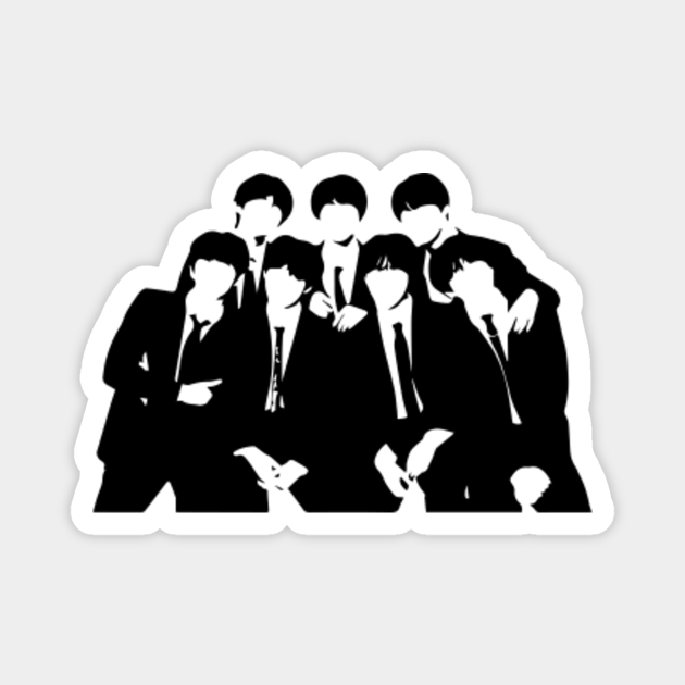 BTS Silhouette Bts Bangtan Boys Imán TeePublic MX