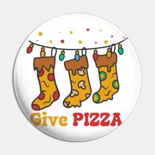 pizza christmas, give pizza Pin